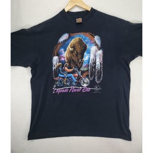 Vintage 3D Emblem Sturgis 1993 Easyriders Legends Never Die T-Shirt Men's Size X